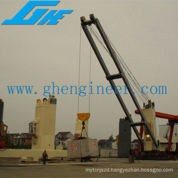 Fixed Boom Multi-purpose wire rope Luffing Marine Deck Crane